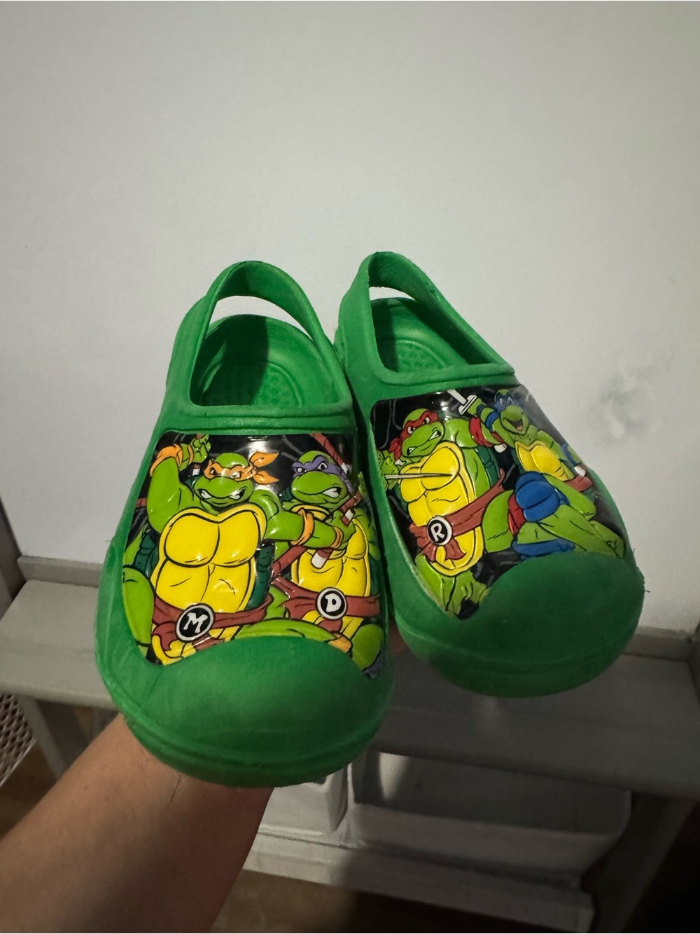 Kids Green Ninja Turtles Slip-On Clogs